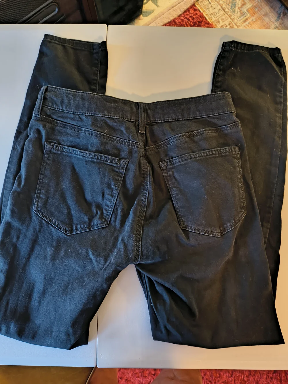 Top Shop moto Leigh Black Distressed Skinny Jeans size waist 28